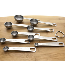 Load image into Gallery viewer, <b><span>Measuring Spoons </span></b><b><span>Baking Tools Stainless Steel Baking Scale Measuring Seasoning Spoons Spoon Set</span></b>
